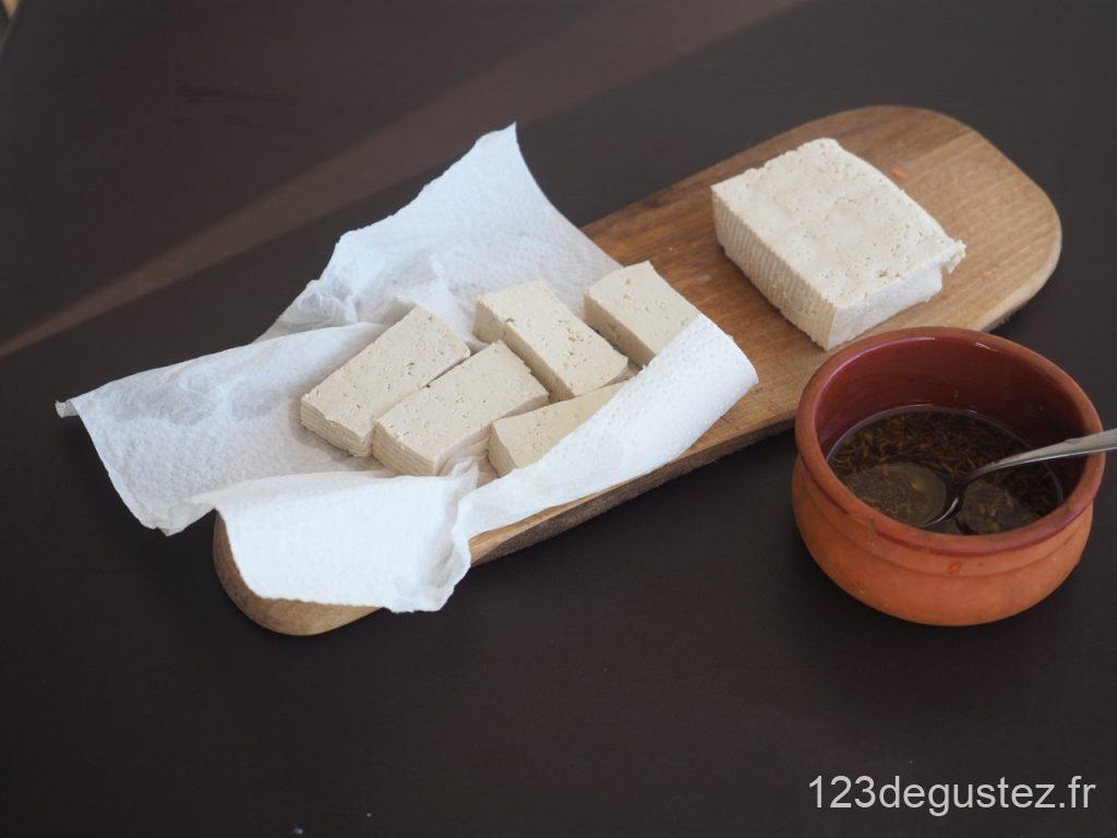 Tofu croustillant caramélisé