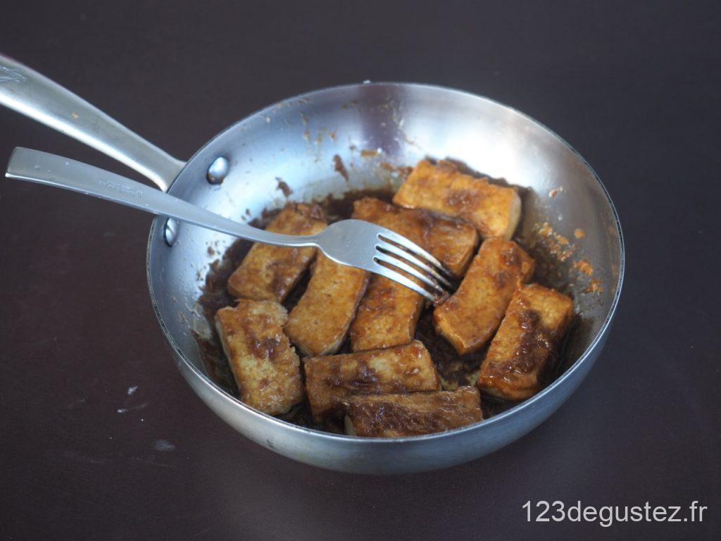 Tofu croustillant caramélisé