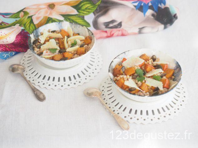 salade de petit épeautre au potimarron