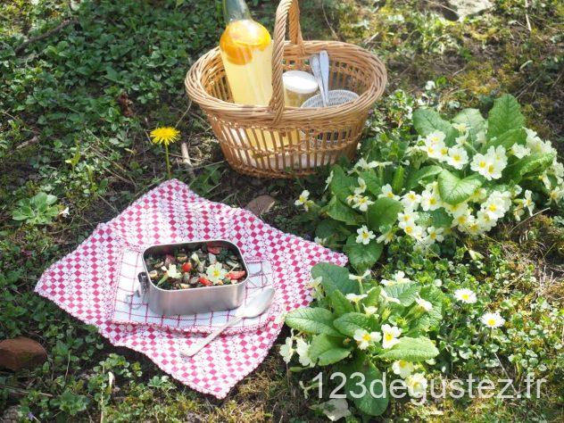 salade de lentilles épinards et truite