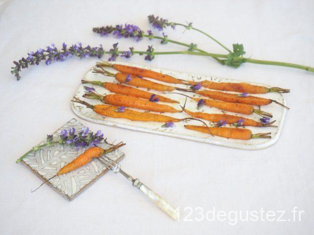 Carottes roties aux épices