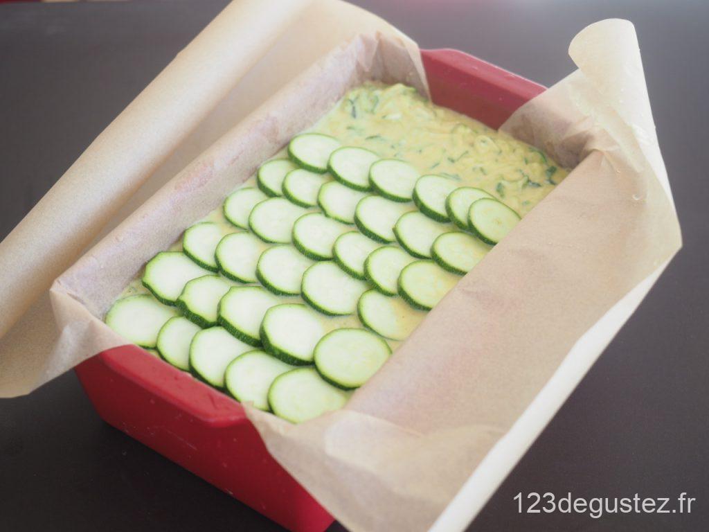 Clafoutis de courgette et saumon fumé