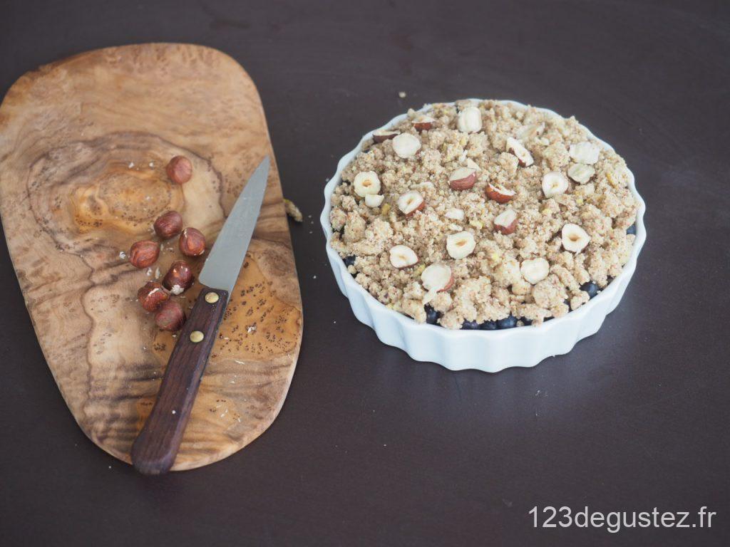 Crumble mirabelle myrtille