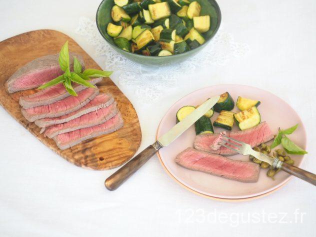 viande rouge en cuisson douce